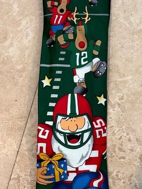 Novelty Green Football Reindeer Tie - Tie Tales brand
